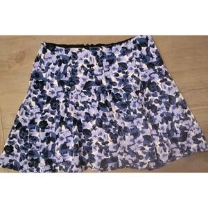 Y2K 2000s Skirt Medium Blue Floral  Romantic Goth Fairy